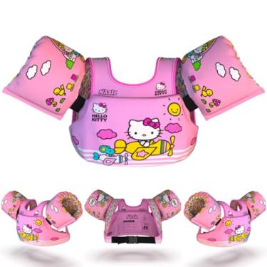 Imagem de Boia Infantil com Colete Salva Vidas Hello Kitty Nash