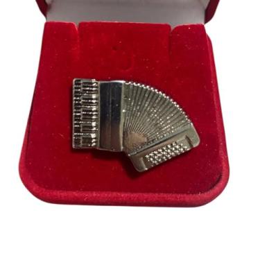 Imagem de Broche de Instrumento, Botton de Instrumento, de tuba, de Violino, De Trombone (Acordeon Dourado)