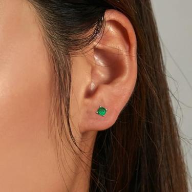 Imagem de Brincos femininos banhados a ouro 18 quilates brincos estilosos, standard, Cobre, Sem pedra preciosa