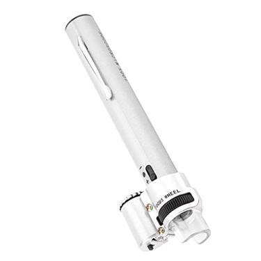 Imagem de Cryfokt Mini Microscópio Ampliador LED 100X Design Compacto Ajustável para Amostras de Sangue, Insetos e Muito Mais Inclui Ocular Emborrachado Com Luz Embutida para Conforto Visita Escolar de Campo