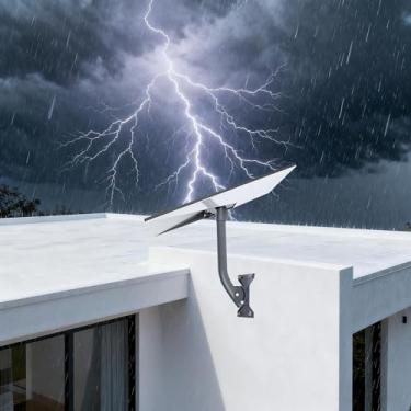 Imagem de Suporte Starlink Gen 3 para mastro e telhado – Suporte ajustável para instalação de parede e telhado Starlink Gen 3 (preto)