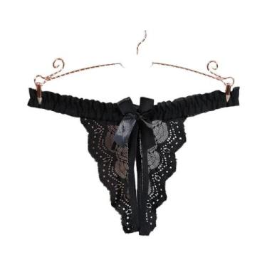 Imagem de Calcinha Sexy De Renda Com Laço Para Mulheres Lingerie Personalizada P