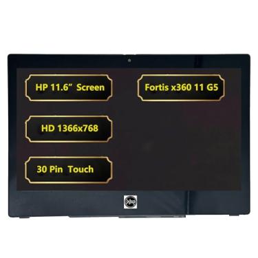 Imagem de Jxjslp Tela de substituição de 11,6 polegadas para laptop HP Fortis x360 11 G5 Chromebook Series, tela sensível ao toque, HD 1366 x 768, tela LCD de 30 pinos N85421-001