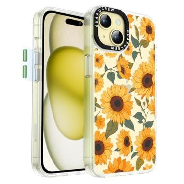 Imagem de GuardCrew Capa para iPhone 15, [proteção contra quedas de grau militar de 3,5 m à prova de colisão] [antiamarelamento e antidescasca] Capa fina de TPU transparente à prova de choque para iPhone 15