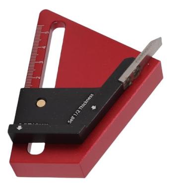 Imagem de Fabater Scriber de Linha Central de Serra de Mesa de Liga de Alumínio Com Escalas Precisas de Curso de 0-58 Mm para Projetos de Marcenaria, Ideal para Amadores e Profissionais