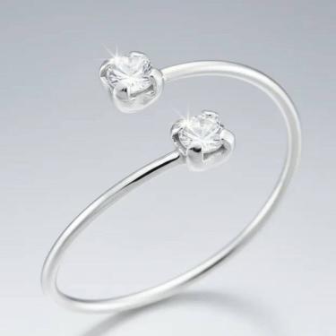 Imagem de Anel prata 925 regulavel falange ponto de luz Pedra Zircônia Fabro Saints