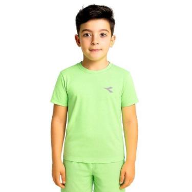 Imagem de Camiseta Diadora Small Logo Juvenil Menino - Verde 10, Verde, 10