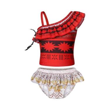 Imagem de Maiô De Princesa Moana Para Meninas, Biquíni De Verão Para Crianças, C