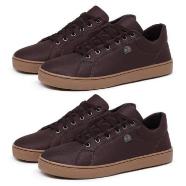 Imagem de Kit 2 Tênis Casual Masculino Slim Estiloso Confortável - Bless Acessór