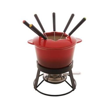 Imagem de Fondue em Cerâmica 10 Peças 1,8 Litros Wolff Vermelho