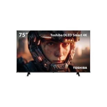 Imagem de Smart TV DLED 75" 4K Toshiba VIDAA 4 HDMI 2 USB Wi-Fi TB068E