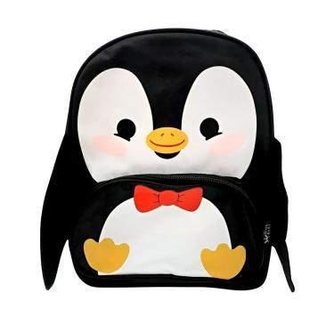 Imagem de Mochila Infantil Personagens Bichinhos Escolar Estampa Pinguim