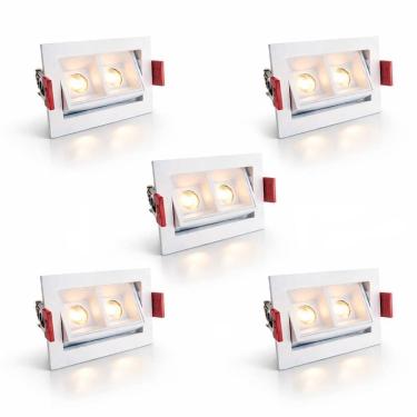 Imagem de 5 Mini Spot Foco Móvel Downlight Embutir Led Pontual Luz09