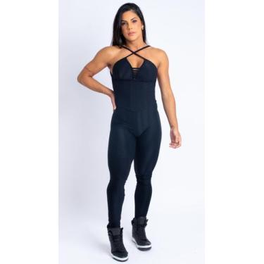 Imagem de Macacão fitness com empina bumbum feminino -tamanho g - ROMANCE MODAS 