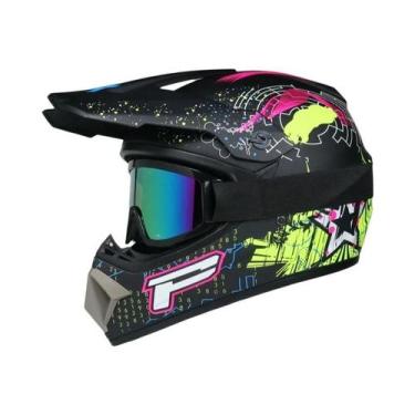 Imagem de Capacete Infantil Off-Road para Motocross, Cross Bike e Downhill (DH),