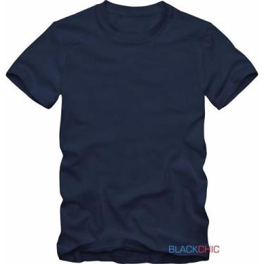 Imagem de Camiseta Masculina Lisa Básica Algodão Manga Curta Sem Estampa Cores E