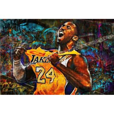 Imagem de Impressão de pôsteres de pintura de parede em tela Kobe Bryant Anime -