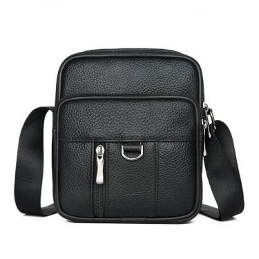 Imagem de Bolsa Messenger em couro PU para homens, business casual, pequena - yi