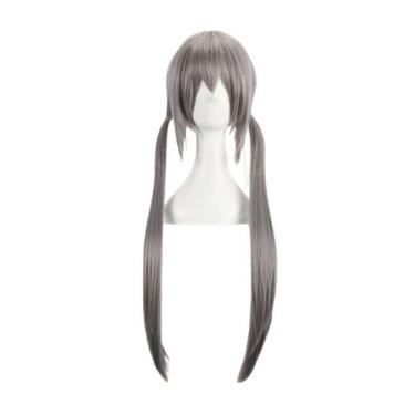 Imagem de Peruca de cosplay Zootopia Judy Rabbit sintética 80cm para crianças - 