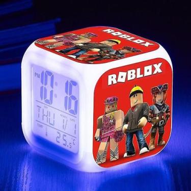 Imagem de Despertador LED luminoso Roblox Anime Candeeiro de mesa Digi