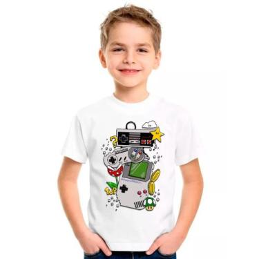 Imagem de Camiseta SUPER NINTENDO Games Jogos Moda Infantil Roupa Criança 01 - D