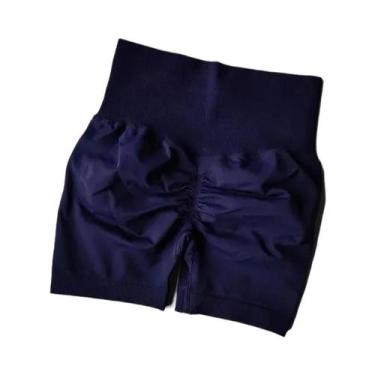 Imagem de Shorts Esportivos De Cintura Alta Para Mulheres, Modelagem Que Levanta