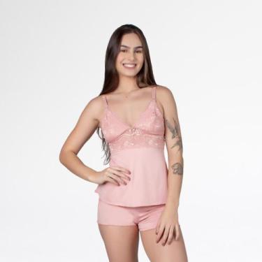 Imagem de Pijama Short Doll Baby Doll Amamentação Feminino Gestante Click - ALTI