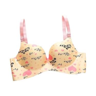 Imagem de Sutiã Push up Sem Costura Com Estampa Floral Para Mulheres, Lingerie S