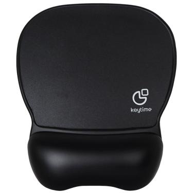 Imagem de Mousepad Keytime SurfacePro Tecido Com Apoio De Pulso Em Gel 240x210 Preto - KYT00018 
