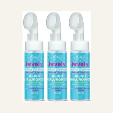 Imagem de Kit 3 Lovely - Sabonete Mousse de Limpeza Ácido Hialurônico - Face Bea