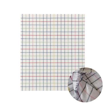 Imagem de 15 Panos De Chão Listrado Alvejado Multiuso Kit Para Limpeza Grande Grosso 65x43cm