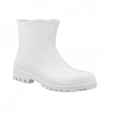 Imagem de Bota de PVC Branca Cano Curto Capataz - Com forro  - Bracol, 41