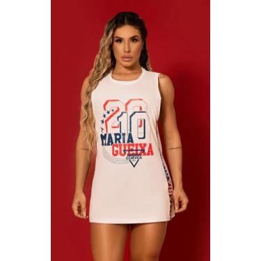 Imagem de Regata long shirt maria gueixa - MARIA GUEIXA , Branco, P