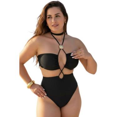 Imagem de Maiô Luna Body Modelador Com Bojo - Maré Maré, Preto, G
