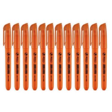 Imagem de Marca Texto Fluorescente BRW Laranja - 12 Unidades
