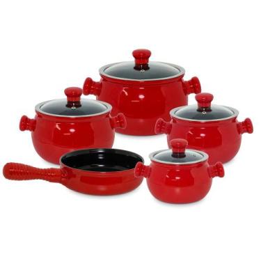 Imagem de Jogo de Panelas Em Cerâmica Premiere 5 peças Ceraflame, Pomodoro