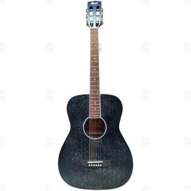 Imagem de Violão Elétrico Concert Cort Mogno Preto AF590MF Pré Fishman - Cort