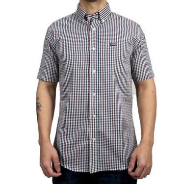 Imagem de Camisa Manga Curta Xadrez Country Quadriculada Dawson, Vermelho, G1