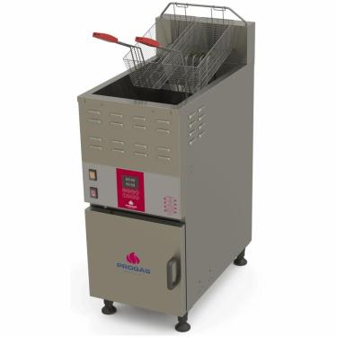 Imagem de Fritador Água e Óleo PRF-45 e Profissional Inox 43L 2 Cestos 9010W 220V Cinza Progás