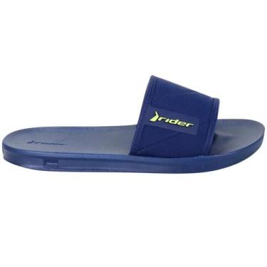 Imagem de Chinelo Juvenil Rider Slide Street - Azul e Verde, 30