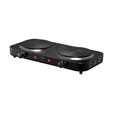 Imagem de Elgin, Fogão Elétrico Portátil Cooktop de Mesa, 1 Boca, 5 opções de temperatura, 1000W, Preto, 110V