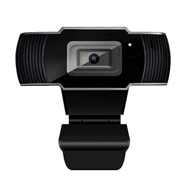 Imagem de SevenDwarf Webcam HD de 5 milhões de sensores pixels, microfone embutido de redecção de ruído com foco automático, webcam USB para software de videoconferência, Netmeeting e MSN, Yahoo e Skype.