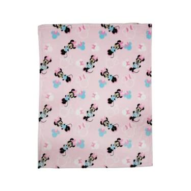 Imagem de Disney Cudlie Baby Girl Minnie Mouse 1 camada flanela flanela com estampa Sweet Moment