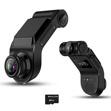 Imagem de 4G WiFi Dual Dash Cam Frontal e Interior da Cabine de Vídeo ao Vivo para Carros Gravador de Condução, GPS Track G-Sensor Monitor remoto de gravação em loop 24H (cartão SD de 64 GB incluído)
