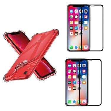 Imagem de Capinha Case Anti Impacto e 2X Película Vidro 3D Compatível iPhone XR