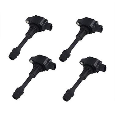 Imagem de Bobina de ignição VANJING com 4 peças de substituição compatíveis com Nissan Altima Sentra Rogue Versa-1.6L 1.8L 2.0L 2.5L #UF-549 C1696 UF549 5C1753 Substituição para 22448ED000