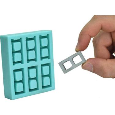 Imagem de Acacia Grove Molde de bloco de concreto em miniatura, borracha de silicone (escala 1:12)