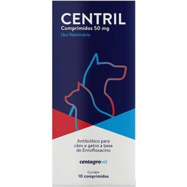 Imagem de Antibiótico Centagro Vet Centril para Cães e Gatos - 50 Mg