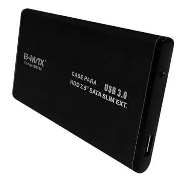 Imagem de B-MAX Case HD SATA 2.5" USB 3.0 6Gbps SATA 2.5 HHD ou SSD [Preto]