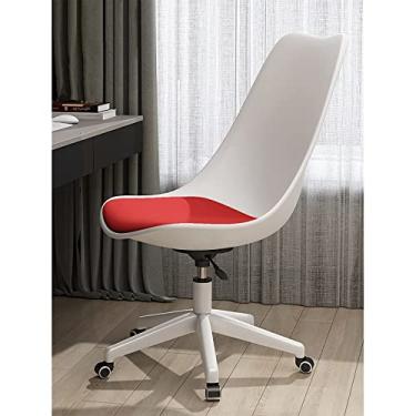 Imagem de Cadeira de conferência no meio das costas, cadeira de computador ergonômica durável Pp plástico cadeira de escritório em casa moderna cadeira de mesa com almofada de assento de látex, cadeira